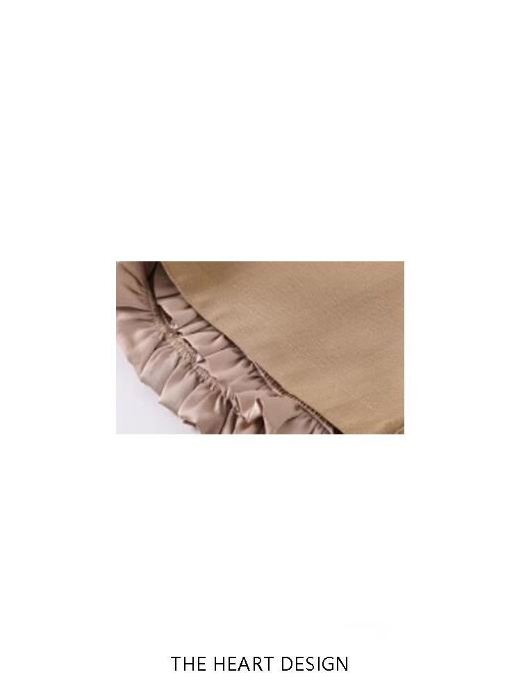 Women's Spring And Summer Retro Khaki Suit Shorts