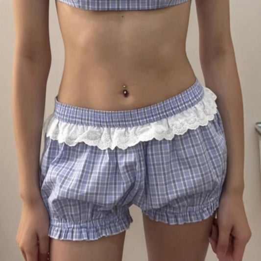 Women's Lace Stitching Loose Slimming Shrink Bloomers