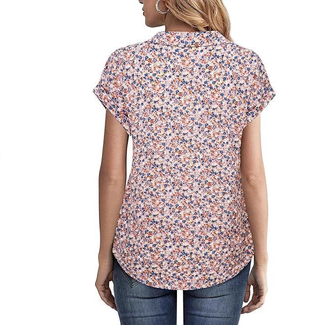 Casual All-matching Fashion Trend Stripes Women's Shirt Top