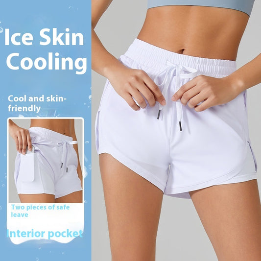 Sports Shorts Women's Quick-drying Breathable And Loose Fake Two Pieces