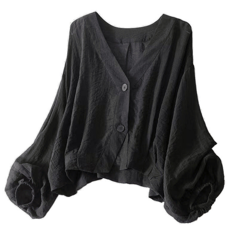 Loose-fitting Lightweight Thin Short Coat