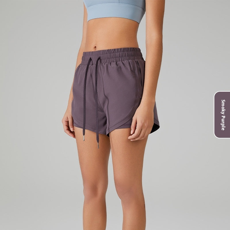 Sports Shorts Women's Quick-drying Breathable And Loose Fake Two Pieces