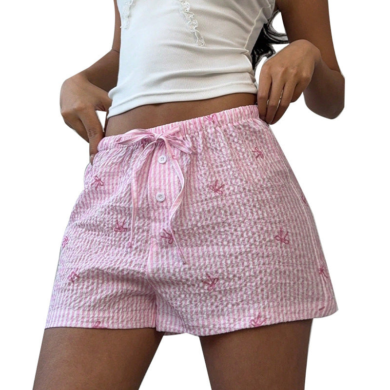 Vacation Beach Polyester Women's Wide Leg Shorts