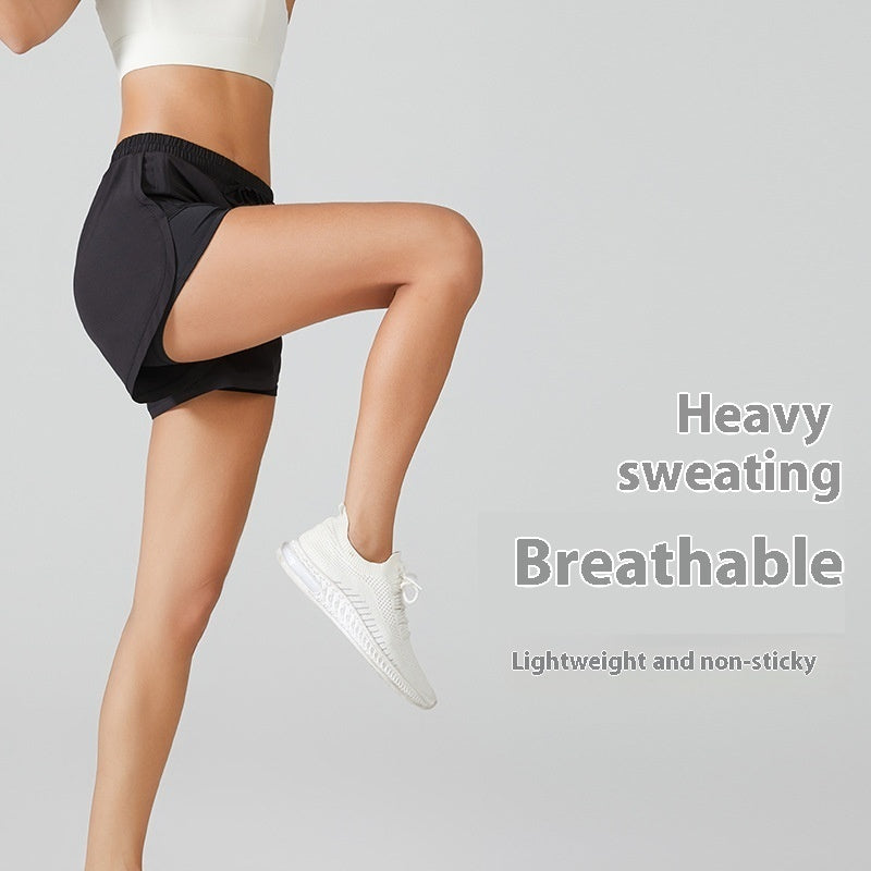 Sports Shorts Women's Quick-drying Breathable And Loose Fake Two Pieces