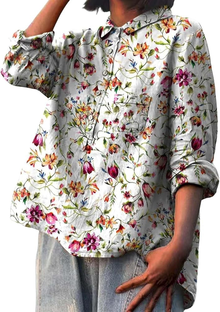 Animal Print Hawaiian Long Sleeved Shirt