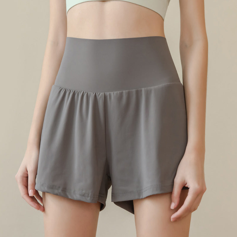 Ice-sensitive Quick-drying Fake Two-piece Anti-exposure Sports Shorts