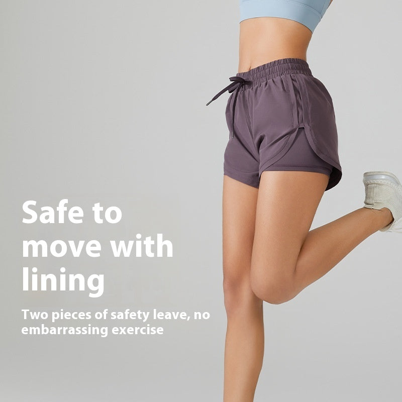 Sports Shorts Women's Quick-drying Breathable And Loose Fake Two Pieces