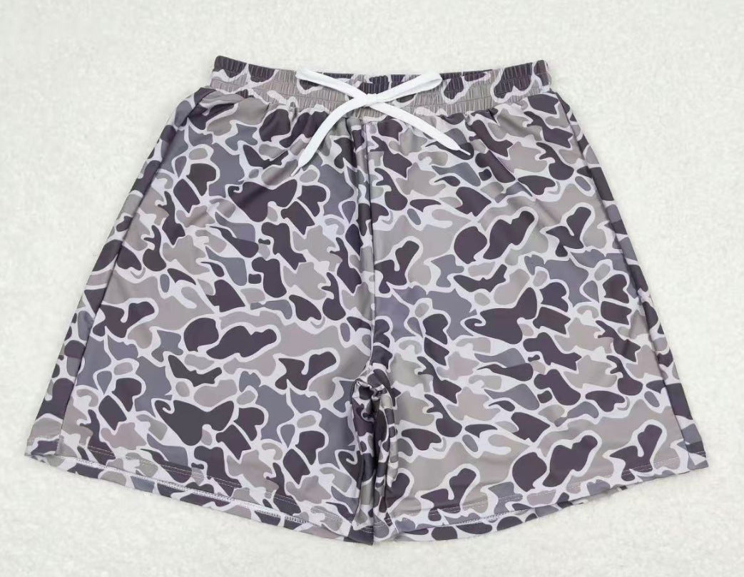 Digital Printing Drawstring Lace-up Shorts Casual